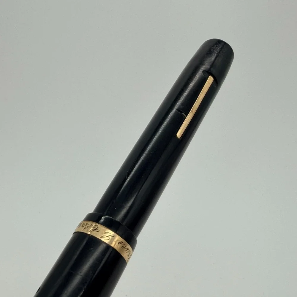 Sheaffer Lifetime Balance Fountain Pen Black Gold 14K Nib Serialized 304672